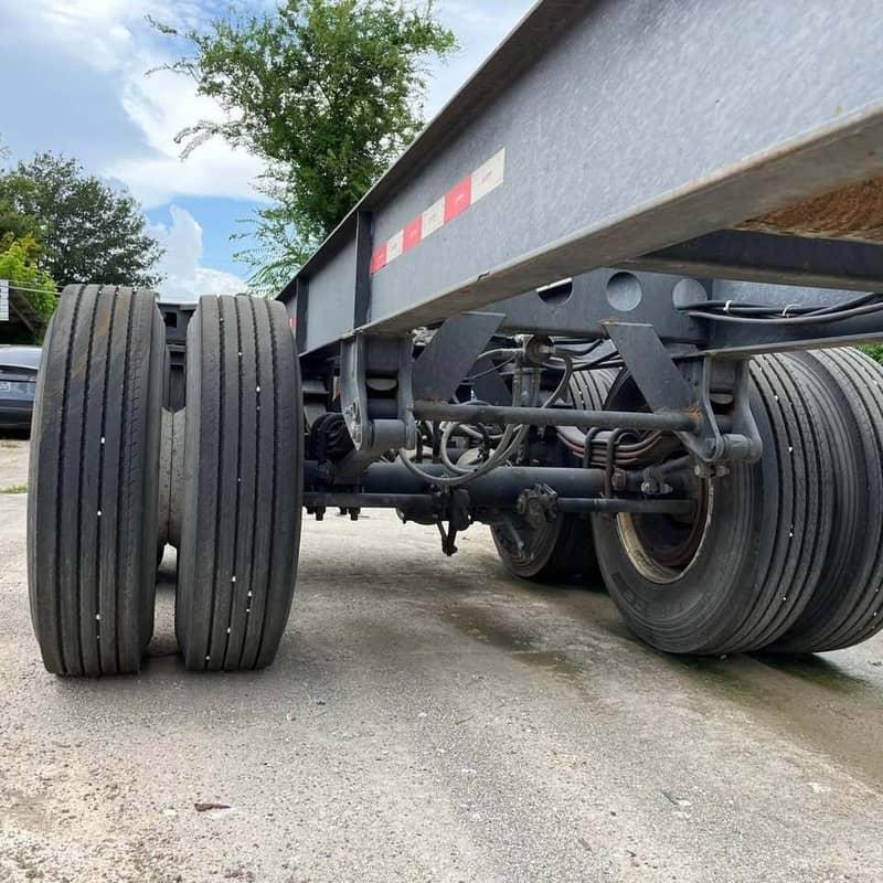 Chassis axles and suspension in the yard