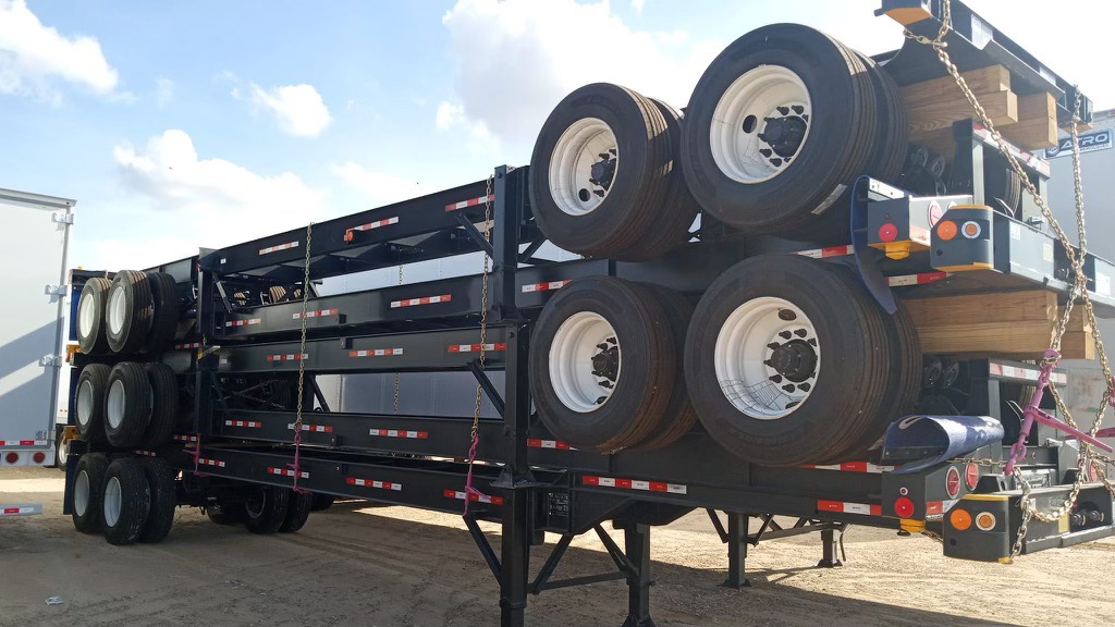 Stacked chassis fleet at Houston location